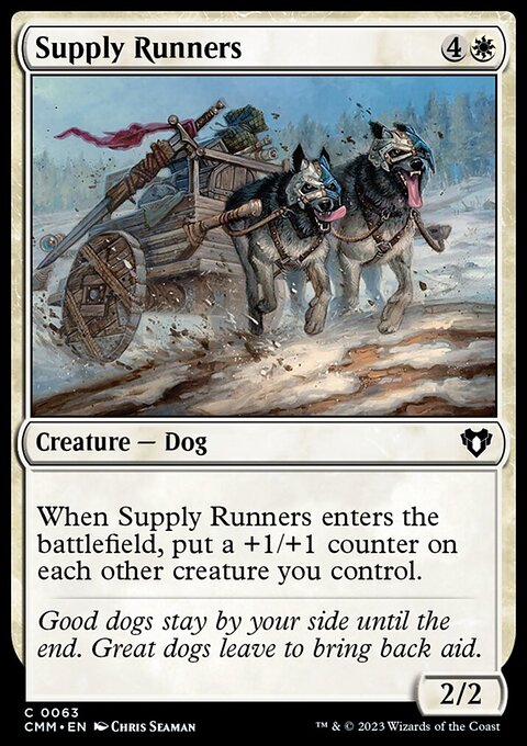 Supply Runners, Commander Masters #63, Magic: The Gathering card