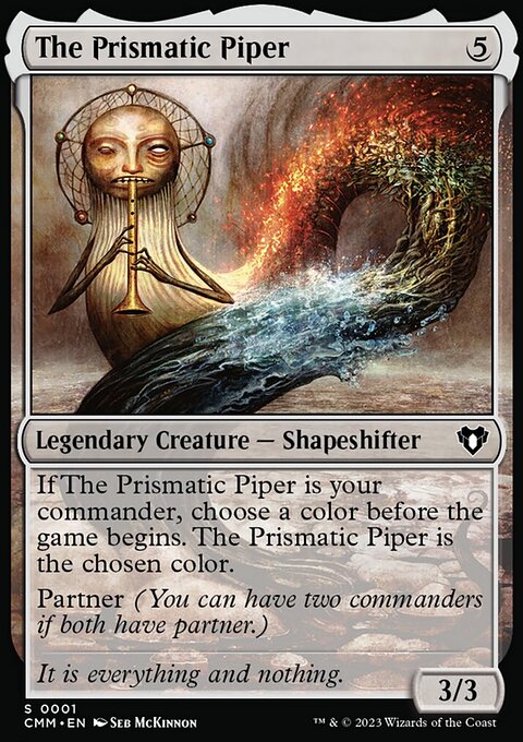 The Prismatic Piper, Commander Masters #1, Magic: The Gathering card