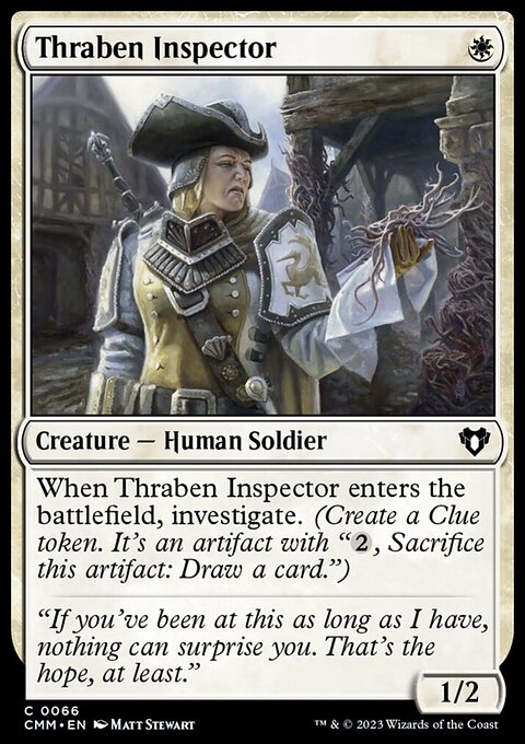 Thraben Inspector, Commander Masters #66, Magic: The Gathering card