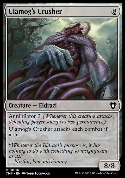 Ulamog's Crusher, Commander Masters #6, Magic: The Gathering card