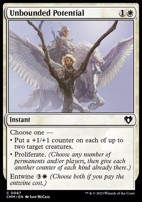 Unbounded Potential, Commander Masters #67, Magic: The Gathering card