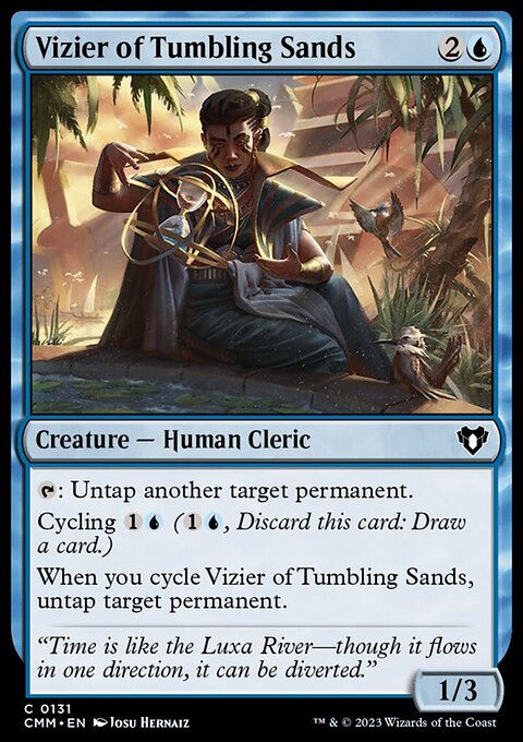 Vizier of Tumbling Sands, Commander Masters #131, Magic: The Gathering card
