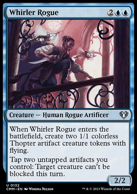 Whirler Rogue, Commander Masters #132, Magic: The Gathering card