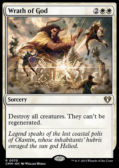 Wrath of God, Commander Masters #70, Magic: The Gathering card