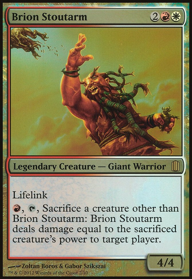 Brion Stoutarm, Commander's Arsenal Oversized #2, Magic: The Gathering card