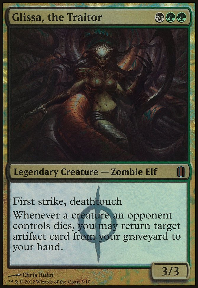 Glissa, the Traitor, Commander's Arsenal Oversized #3, Magic: The Gathering card