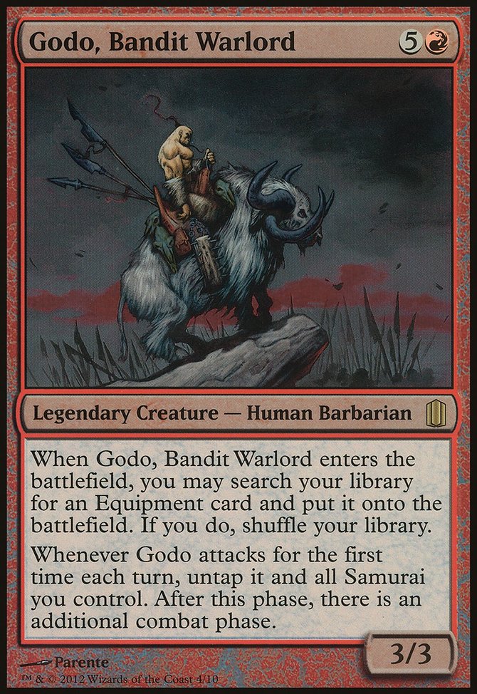 Godo, Bandit Warlord, Commander's Arsenal Oversized #4, Magic: The Gathering card