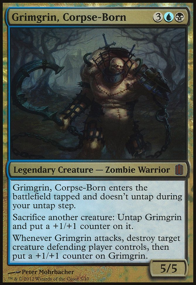 Grimgrin, Corpse-Born, Commander's Arsenal Oversized #5, Magic: The Gathering card