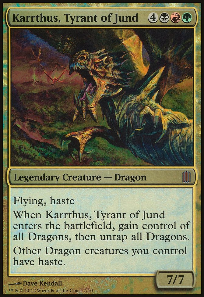 Karrthus, Tyrant of Jund, Commander's Arsenal Oversized #7, Magic: The Gathering card