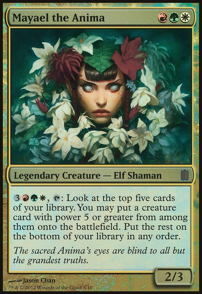 Mayael the Anima, Commander's Arsenal Oversized #8, Magic: The Gathering card