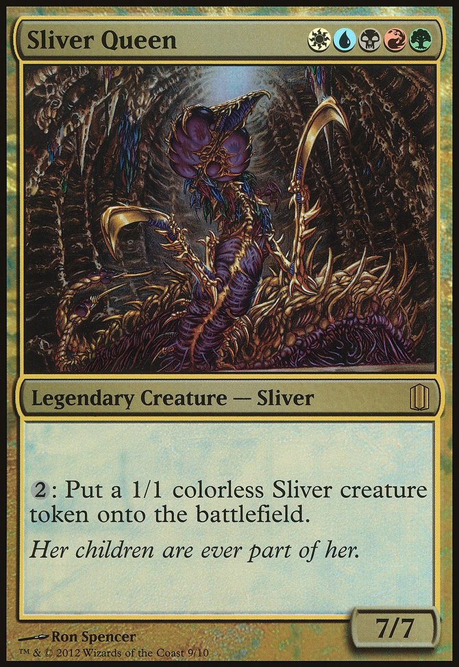 Sliver Queen, Commander's Arsenal Oversized #9, Magic: The Gathering card