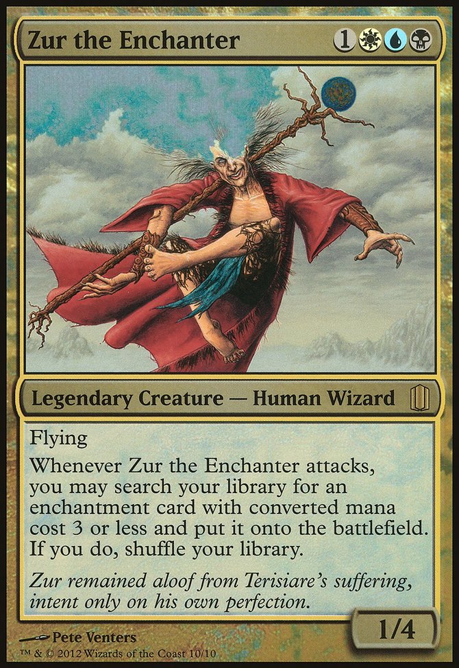 Zur the Enchanter, Commander's Arsenal Oversized #10, Magic: The Gathering card
