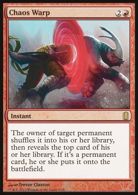 Chaos Warp, Commander's Arsenal #1, Magic: The Gathering card