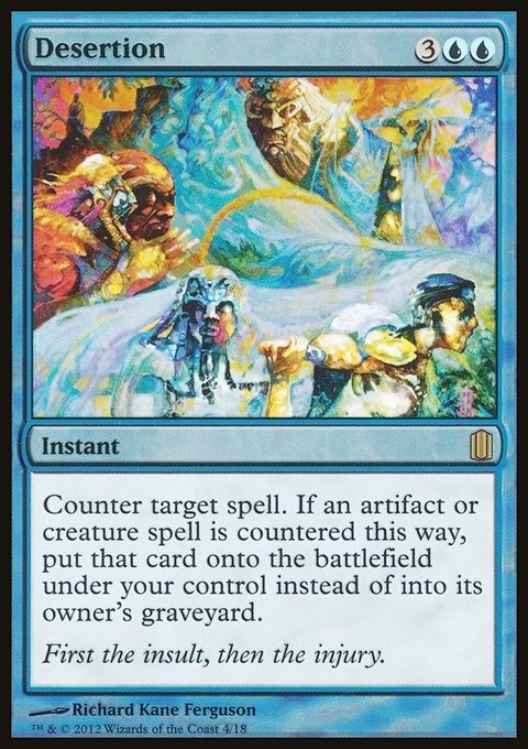 Desertion, Commander's Arsenal #4, Magic: The Gathering card