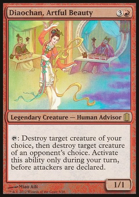 Diaochan, Artful Beauty, Commander's Arsenal #5, Magic: The Gathering card