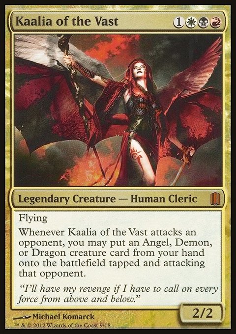Kaalia of the Vast, Commander's Arsenal #9, Magic: The Gathering card