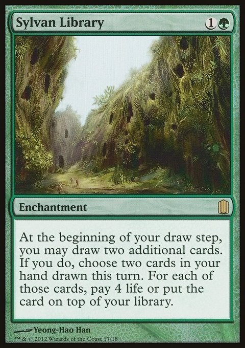 Sylvan Library, Commander's Arsenal #17, Magic: The Gathering card
