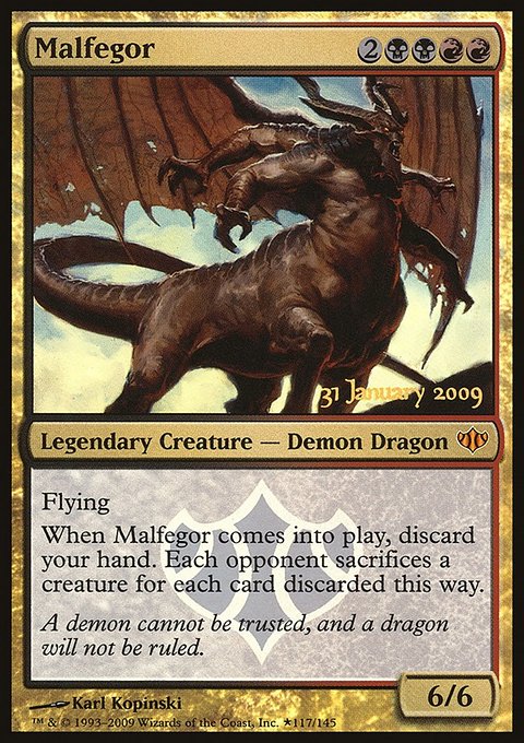 Malfegor, Conflux Promos #117★, Magic: The Gathering card