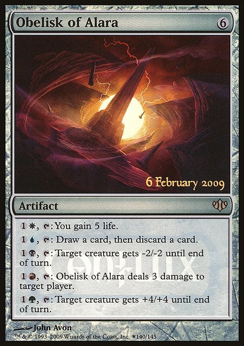 Obelisk of Alara, Conflux Promos #140★, Magic: The Gathering card