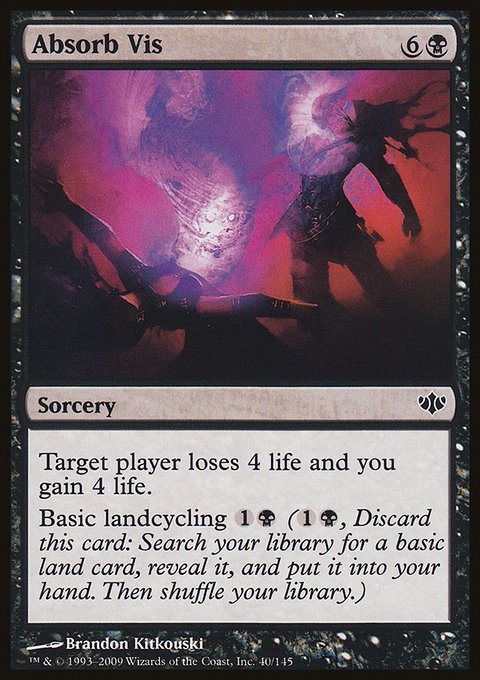 Absorb Vis, Conflux #40, Magic: The Gathering card