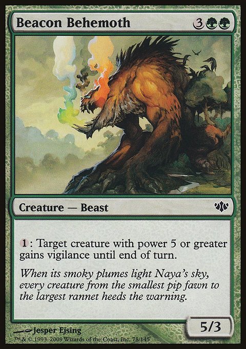 Beacon Behemoth, Conflux #78, Magic: The Gathering card