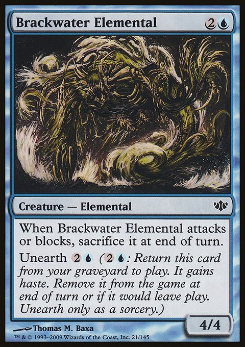 Brackwater Elemental, Conflux #21, Magic: The Gathering card