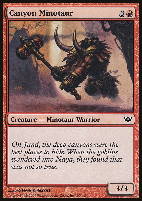 Canyon Minotaur, Conflux #60, Magic: The Gathering card