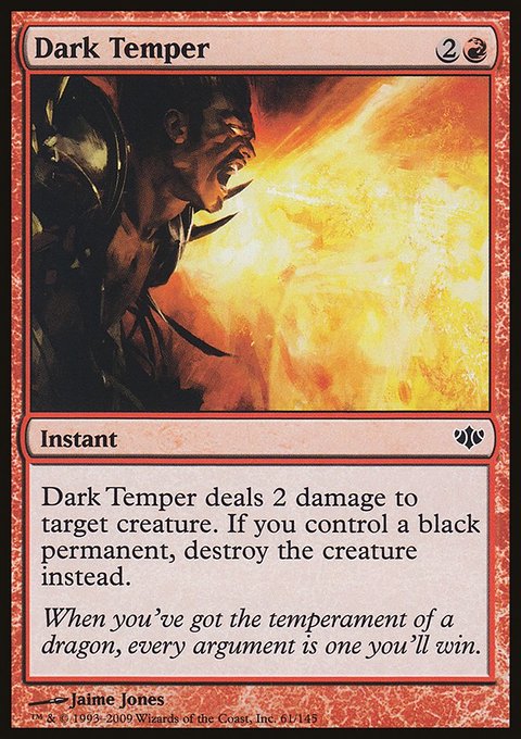 Dark Temper, Conflux #61, Magic: The Gathering card