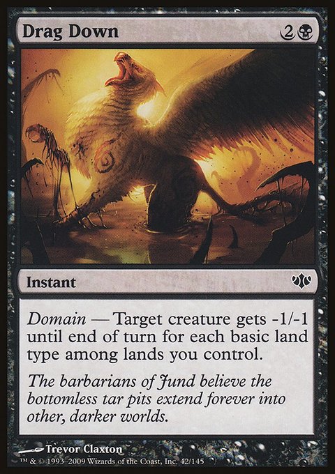 Drag Down, Conflux #42, Magic: The Gathering card