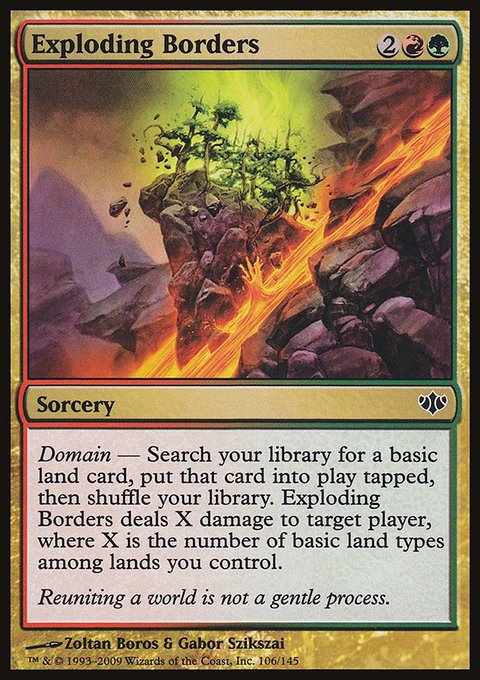 Exploding Borders, Conflux #106, Magic: The Gathering card