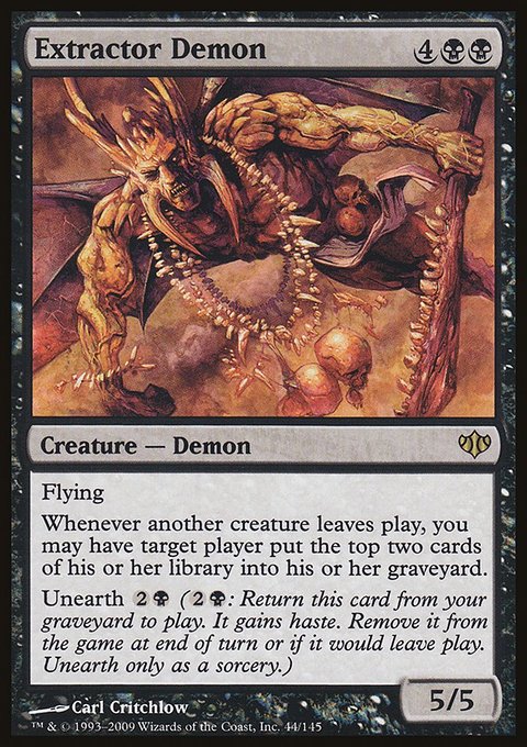 Extractor Demon, Conflux #44, Magic: The Gathering card