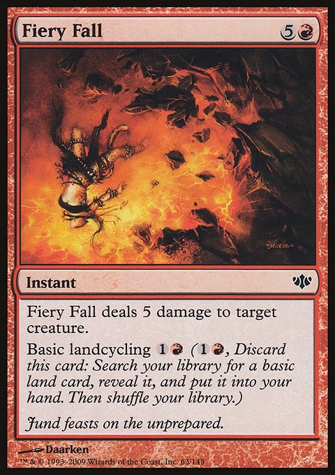 Fiery Fall, Conflux #63, Magic: The Gathering card
