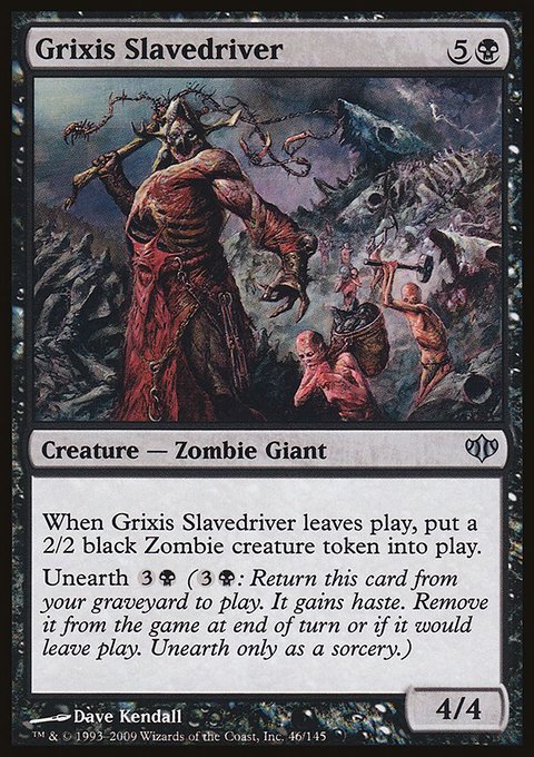 Grixis Slavedriver, Conflux #46, Magic: The Gathering card