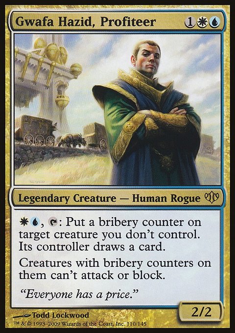 Gwafa Hazid, Profiteer, Conflux #110, Magic: The Gathering card