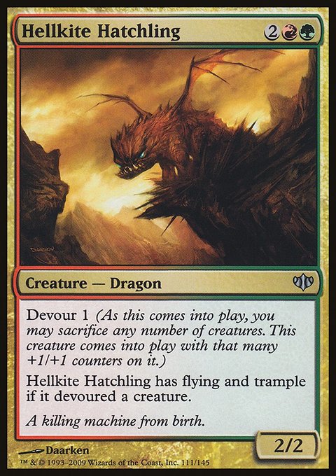 Hellkite Hatchling, Conflux #111, Magic: The Gathering card