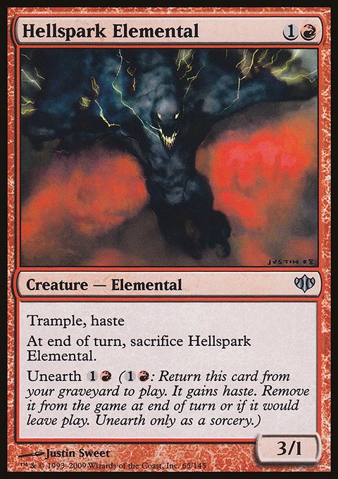 Hellspark Elemental, Conflux #65, Magic: The Gathering card