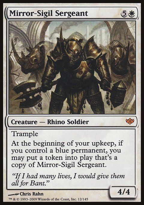 Mirror-Sigil Sergeant, Conflux #12, Magic: The Gathering card