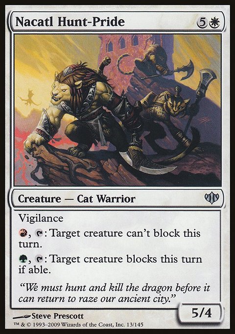 Nacatl Hunt-Pride, Conflux #13, Magic: The Gathering card