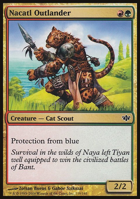 Nacatl Outlander, Conflux #119, Magic: The Gathering card