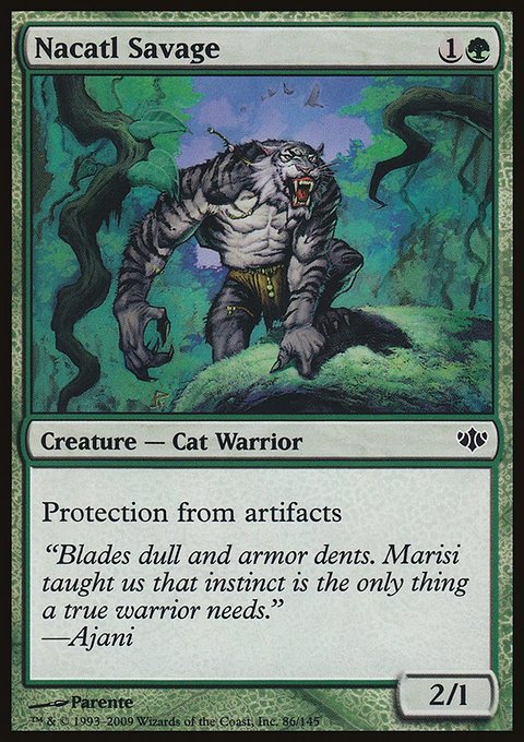 Nacatl Savage, Conflux #86, Magic: The Gathering card