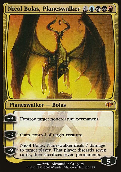 Nicol Bolas, Planeswalker, Conflux #120, Magic: The Gathering card