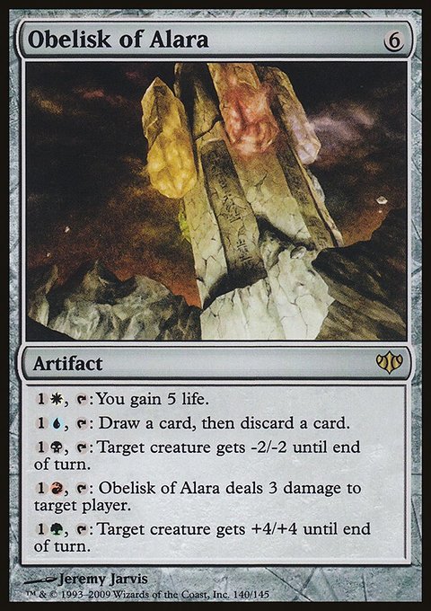 Obelisk of Alara, Conflux #140, Magic: The Gathering card