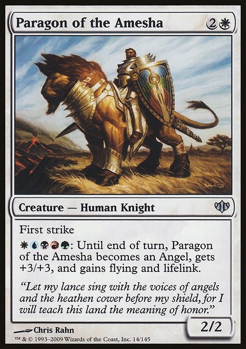 Paragon of the Amesha, Conflux #14, Magic: The Gathering card