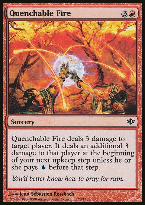 Quenchable Fire, Conflux #70, Magic: The Gathering card