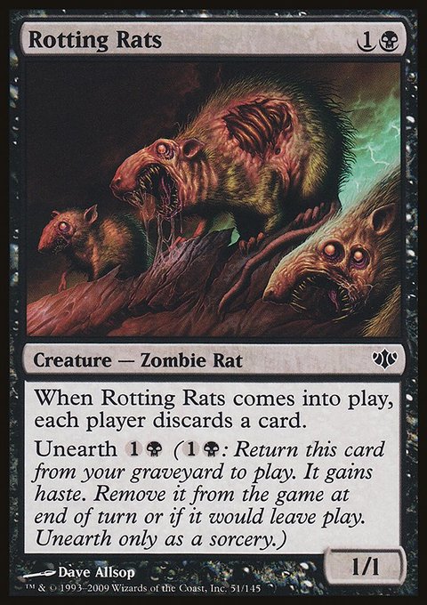 Rotting Rats, Conflux #51, Magic: The Gathering card
