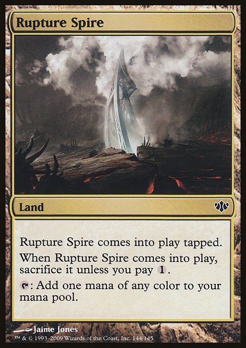 Rupture Spire, Conflux #144, Magic: The Gathering card