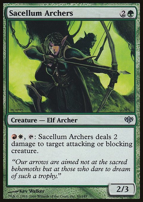Sacellum Archers, Conflux #89, Magic: The Gathering card
