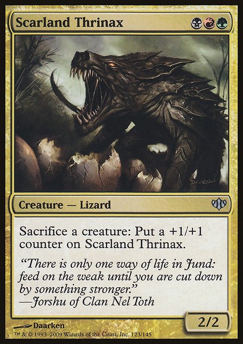 Scarland Thrinax, Conflux #123, Magic: The Gathering card