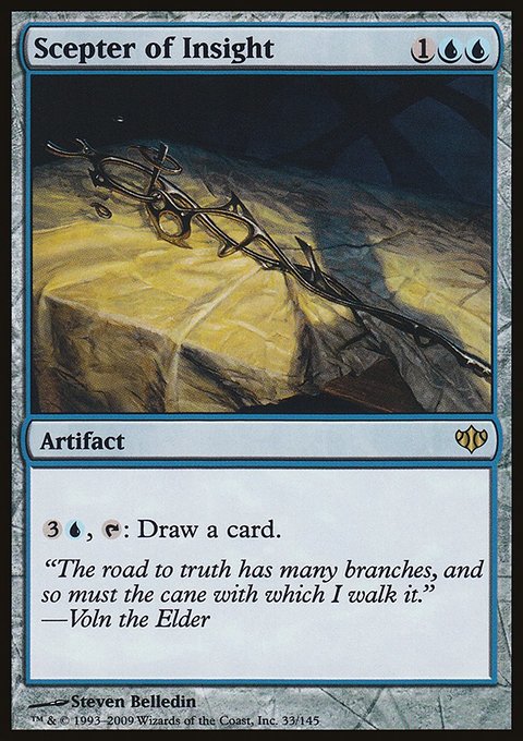Scepter of Insight, Conflux #33, Magic: The Gathering card