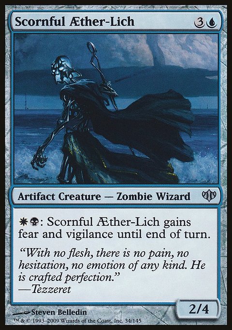 Scornful Aether-Lich, Conflux #34, Magic: The Gathering card